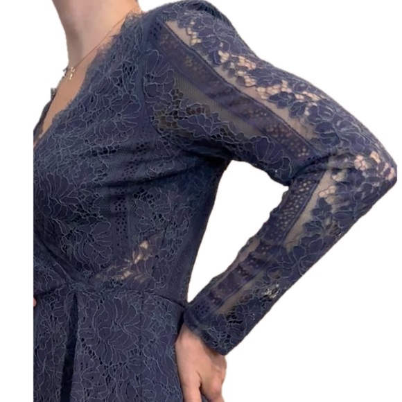 Xtraordinary Lace Long Sleeve Mini Dress - Picture 6 of 7